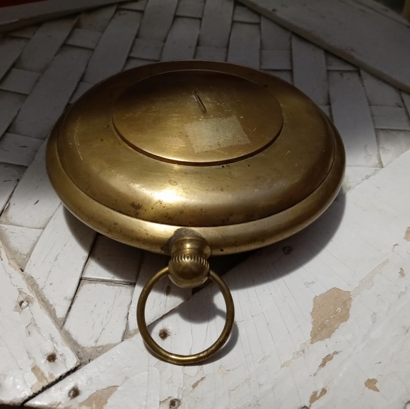 🏬🕙VINTAGE BRASS QUARTZ CLOCK🐼🗻 - Picture 2 of 9